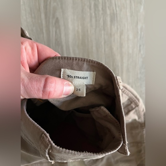 Madewell Women’s The '90s Straight Utility Pant Garment-Dyed Canvas Dark Rope 26 - Picture 6 of 9